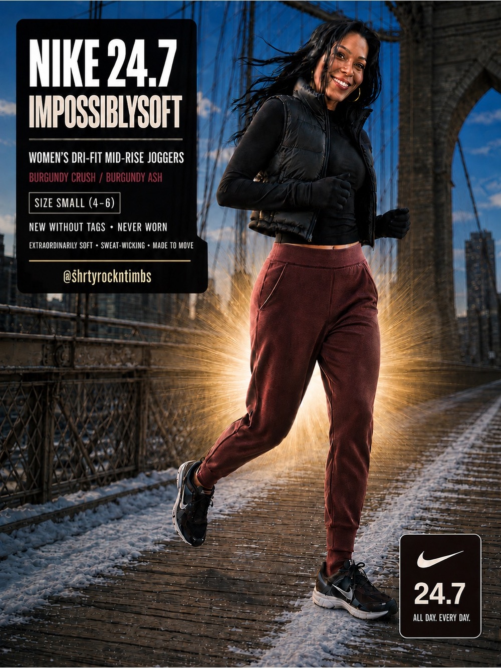 Nike 24.7 ImpossiblySoft
Women's Dri-FIT Mid-Rise Joggers